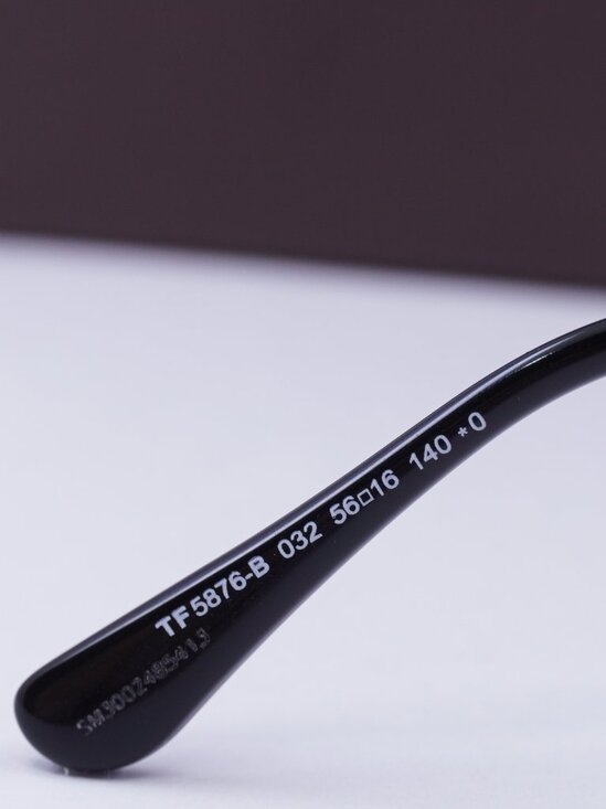 Tom Ford FT5876-B 032 Butterfly Eyeglasses 56mm - Pale Gold/Black - Picture 10 of 10